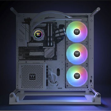 Thermaltake TH420 V2 ARGB Sync (v2) Υδρόψυξη Επεξεργαστή Τριπλού Ανεμιστήρα 140mm για Socket AM4/AM5/1700/1200/115x Λευκή