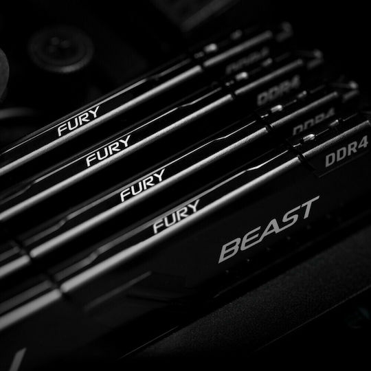 Kingston Fury Beast DDR4 με Module 1x16GB και Ταχύτητα 3600 για Desktop