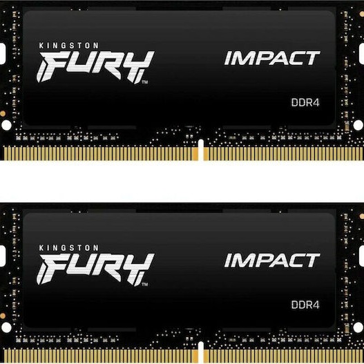Kingston Fury Impact DDR4 64GB RAM με 2x32GB Modules και Ταχύτητα 3200 για Laptop