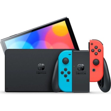 Nintendo Switch OLED 64GB Neon Blue & Red