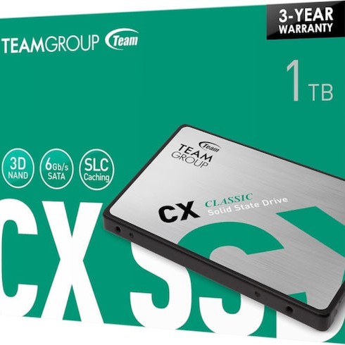TeamGroup CX2 SSD 1TB 2.5'' SATA III