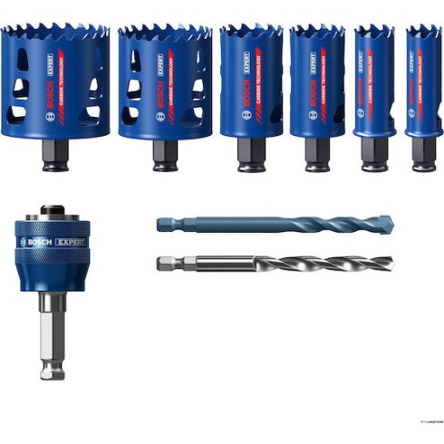 Bosch Σετ Ποτηροπρίονα με Διάμετρο από 22mm έως 68mm για Ξύλο και Μέταλλο