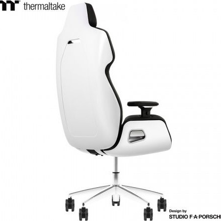 Thermaltake Argent E700 Δερμάτινη Καρέκλα Gaming με Ρυθμιζόμενα Μπράτσα Λευκή