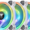 Thermaltake Riing Trio 12 RGB Radiator Fan TT Premium Case Fan 120mm με Σύνδεση 4-Pin PWM 3τμχ Λευκό
