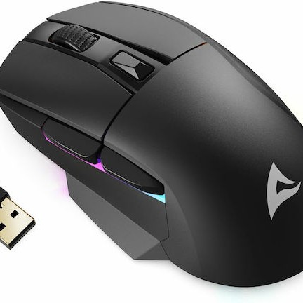 Sharkoon SGM50W Ασύρματο RGB Gaming Ποντίκι 6400 DPI Μαύρο