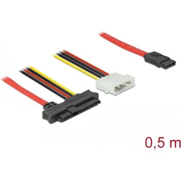 DeLock SAS - 7-Pin SATA III Cable 50cm Κόκκινο (82219)