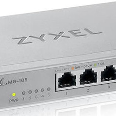 Zyxel MG-105 Unmanaged L2 Switch με 5 Θύρες Ethernet