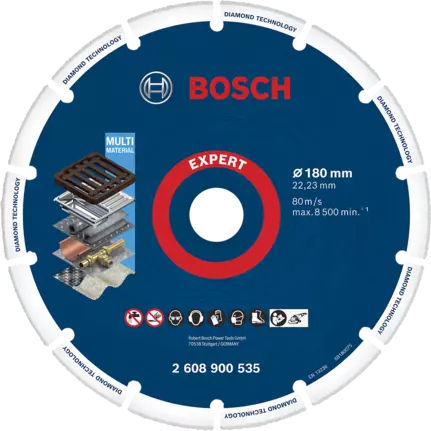 Bosch Δίσκος Λείανσης Μετάλλου 180mm
