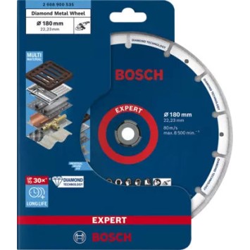 Bosch Δίσκος Λείανσης Μετάλλου 180mm