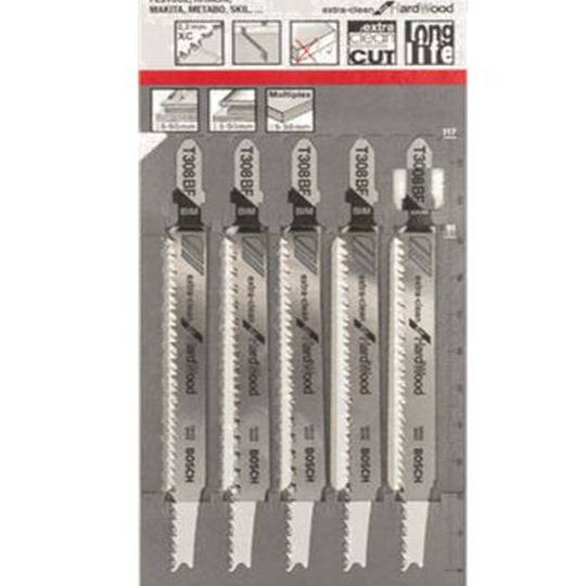 Bosch T308BF Λάμες για Ξύλο 117mm 5τμχ