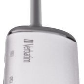 Verbatim V7 USB 3.0 Hub 4 Θυρών με σύνδεση USB-C Ασημί