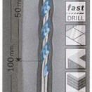 Bosch Hex-9 Multi Construction Διαμαντοτρύπανο Καρβιδίου με Εξάγωνο Στέλεχος για Δομικά Υλικά 5mm / 50x100mm