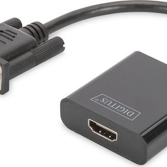 Digitus Μετατροπέας VGA male σε 3.5mm / HDMI female 1τμχ DA-70473