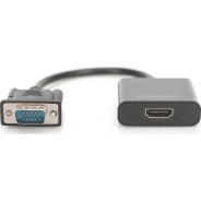Digitus Μετατροπέας VGA male σε 3.5mm / HDMI female 1τμχ DA-70473