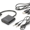 Digitus Μετατροπέας VGA male σε 3.5mm / HDMI female 1τμχ DA-70473