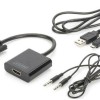 Digitus Μετατροπέας VGA male σε 3.5mm / HDMI female 1τμχ DA-70473