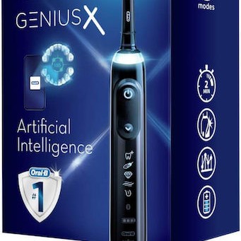 Oral-B Genius X Ηλεκτρική Οδοντόβουρτσα με Χρονομετρητή και Αισθητήρα Πίεσης Midnight Black