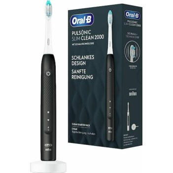 Oral-B Pulsonic Slim Clean 2000 Ηλεκτρική Οδοντόβουρτσα Μαύρη