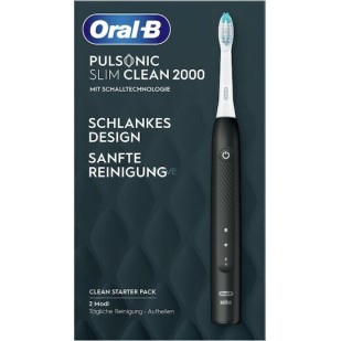 Oral-B Pulsonic Slim Clean 2000 Ηλεκτρική Οδοντόβουρτσα Μαύρη