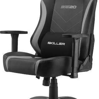 Sharkoon Skiller SGS20 Καρέκλα Gaming Δερματίνης με Ρυθμιζόμενα Μπράτσα Μαυρο/Γκρι