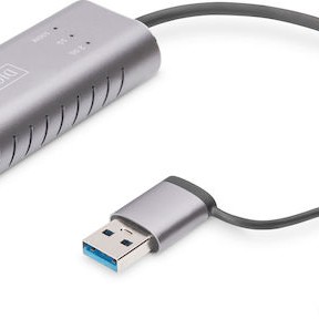 Digitus DN-3028 USB-C Αντάπτορας Δικτύου για Ενσύρματη σύνδεση Gigabit Ethernet