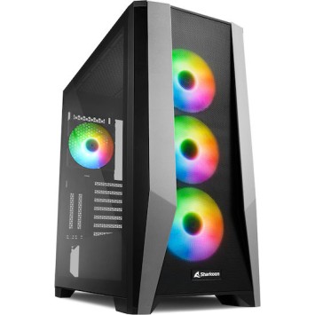 Sharkoon TG7M RGB Gaming Midi Tower Κουτί Υπολογιστή με Πλαϊνό Παράθυρο Μαύρο