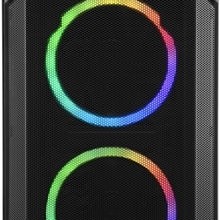 Sharkoon V1000 RGB Gaming Mini Tower Κουτί Υπολογιστή με Πλαϊνό Παράθυρο Μαύρο