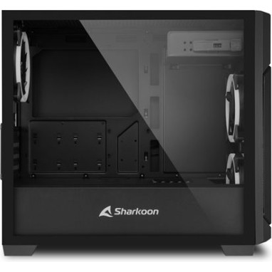 Sharkoon V1000 RGB Gaming Mini Tower Κουτί Υπολογιστή με Πλαϊνό Παράθυρο Μαύρο