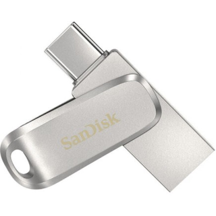 Sandisk Ultra Dual Drive Luxe 32GB USB 3.1 Stick με σύνδεση USB-A & USB-C Ασημί