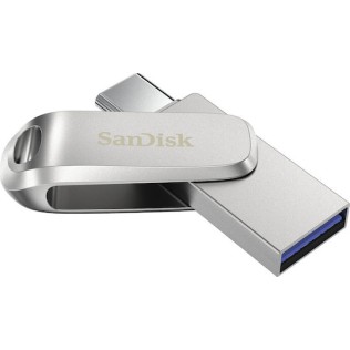 Sandisk Ultra Dual Drive Luxe 32GB USB 3.1 Stick με σύνδεση USB-A & USB-C Ασημί