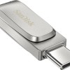 Sandisk Ultra Dual Drive Luxe 64GB USB 3.1 Stick με σύνδεση USB-C & USB-A Ασημί