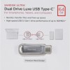 Sandisk Ultra Dual Drive Luxe 64GB USB 3.1 Stick με σύνδεση USB-C & USB-A Ασημί