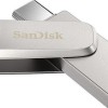 Sandisk Ultra Dual Drive Luxe 128GB USB 3.1 Stick με σύνδεση USB-C & USB-A Ασημί