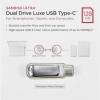 Sandisk Ultra Dual Drive Luxe 128GB USB 3.1 Stick με σύνδεση USB-C & USB-A Ασημί