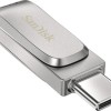Sandisk Ultra Dual Drive Luxe 512GB USB 3.1 Stick με σύνδεση USB-C & USB-A Ασημί