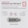 Sandisk Ultra Dual Drive Luxe 1TB USB 3.1 Stick με σύνδεση USB-C & USB-A Ασημί