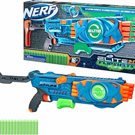 Nerf Εκτοξευτής Flip 16 Elite 2.0 για 8+ Ετών