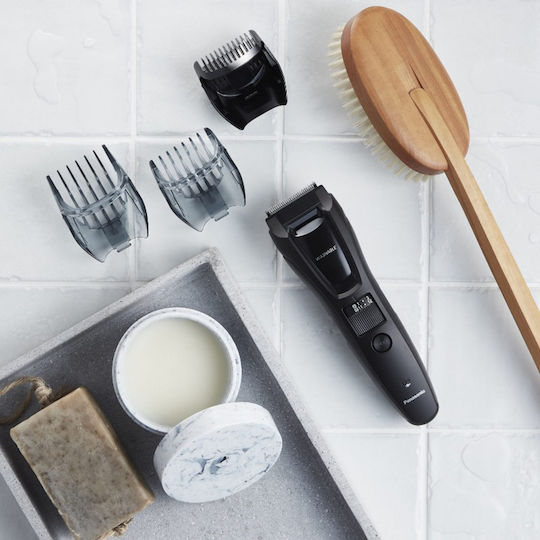 Panasonic Επαναφορτιζόμενη Κουρευτική Μηχανή Μαύρη ER-GB61-K503