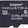 Kingston Industrial microSDHC 8GB Class 10 U3 V30 A1 UHS-I με αντάπτορα