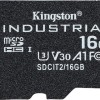 Kingston Industrial microSDHC 16GB Class 10 U3 V30 A1 UHS-I με αντάπτορα
