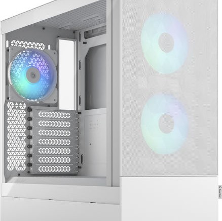 Fractal Design Pop Air Gaming Midi Tower Κουτί Υπολογιστή με Πλαϊνό Παράθυρο και RGB Φωτισμό RGB White TG Clear Tint