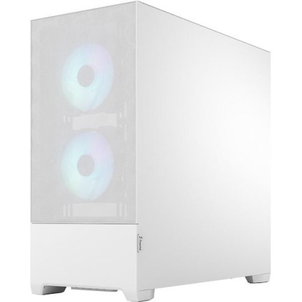Fractal Design Pop Air Gaming Midi Tower Κουτί Υπολογιστή με Πλαϊνό Παράθυρο και RGB Φωτισμό RGB White TG Clear Tint
