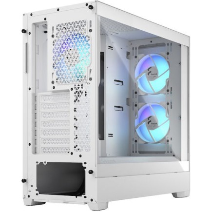 Fractal Design Pop Air Gaming Midi Tower Κουτί Υπολογιστή με Πλαϊνό Παράθυρο και RGB Φωτισμό RGB White TG Clear Tint