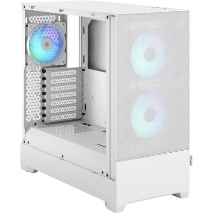 Fractal Design Pop Air Gaming Midi Tower Κουτί Υπολογιστή με Πλαϊνό Παράθυρο και RGB Φωτισμό RGB White TG Clear Tint