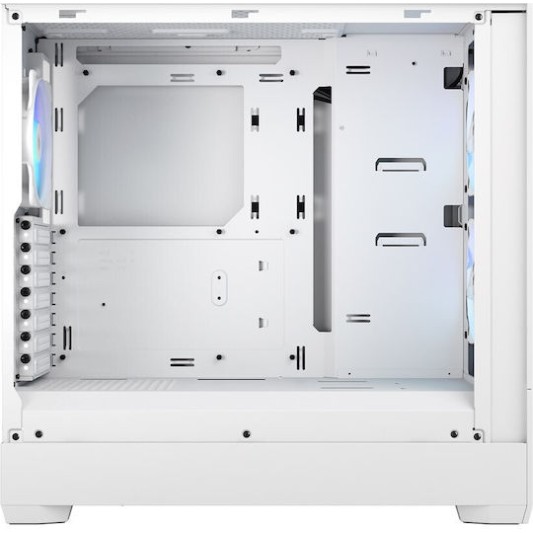 Fractal Design Pop Air Gaming Midi Tower Κουτί Υπολογιστή με Πλαϊνό Παράθυρο και RGB Φωτισμό RGB White TG Clear Tint