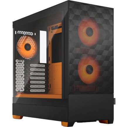 Fractal Design Pop Air Gaming Mini Tower Κουτί Υπολογιστή με Πλαϊνό Παράθυρο και RGB Φωτισμό RGB Orange Core