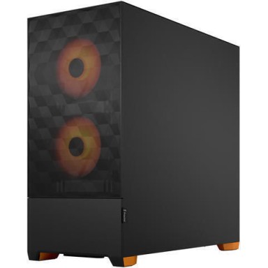 Fractal Design Pop Air Gaming Mini Tower Κουτί Υπολογιστή με Πλαϊνό Παράθυρο και RGB Φωτισμό RGB Orange Core