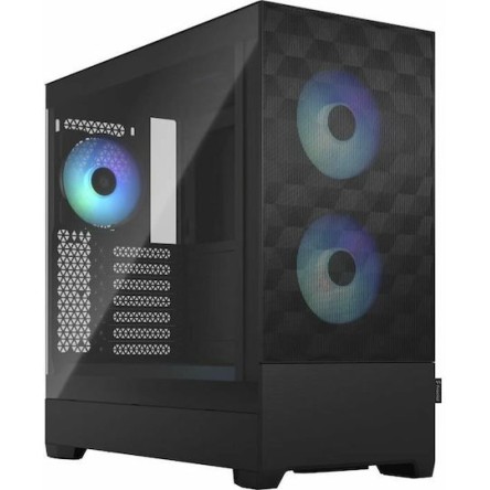 Fractal Design Pop Air Gaming Midi Tower Κουτί Υπολογιστή με Πλαϊνό Παράθυρο και RGB Φωτισμό Black TG Clear Tint