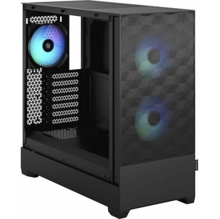 Fractal Design Pop Air Gaming Midi Tower Κουτί Υπολογιστή με Πλαϊνό Παράθυρο και RGB Φωτισμό Black TG Clear Tint