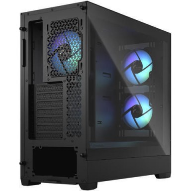 Fractal Design Pop Air Gaming Midi Tower Κουτί Υπολογιστή με Πλαϊνό Παράθυρο και RGB Φωτισμό Black TG Clear Tint